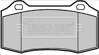 BORG & BECK Комплект тормозных колодок, дисковый тормоз BBP2360